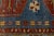 Antique Malayer Runner Rug With Geometric Medallions in Muted Blue & Rust For Sale - Image 4 of 9