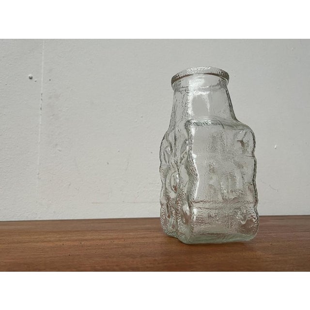 Vintage German Glass Vase Model on the Rocks by Lars Hellsten for Walther Glas, 1970s For Sale - Image 5 of 18