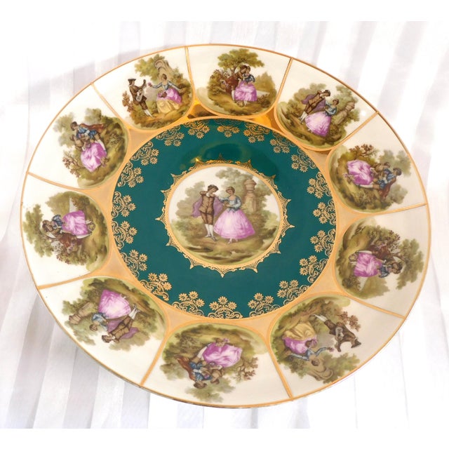 Large Footed JWK Kuba Bowl For Sale - Image 10 of 13