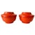 Vintage Orange Rust-Brown Food Storage Containers from Tupperware, 1970s, Set of 6 For Sale - Image 5 of 11