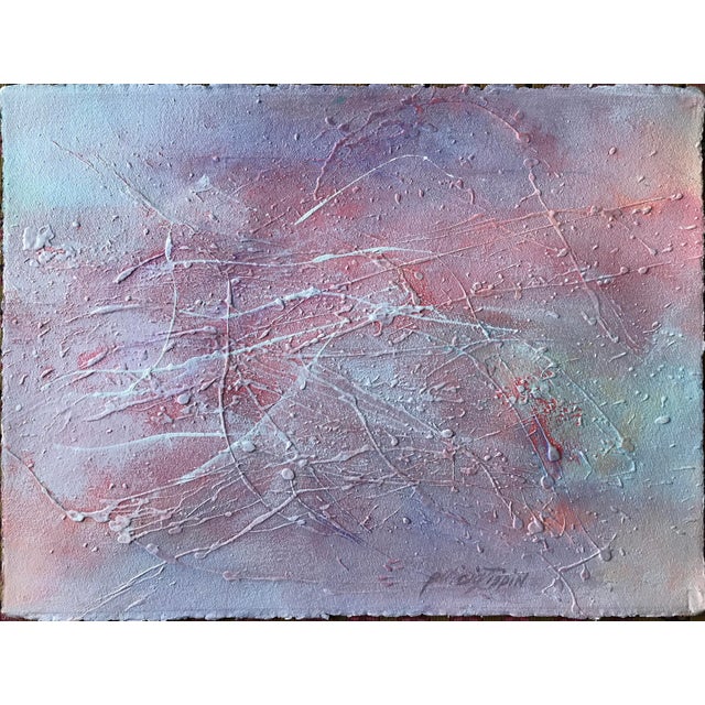 Late 20th Century Patricia Zippin "Temescal 3" 1980s Abstract Painting Academie Julian For Sale - Image 5 of 5