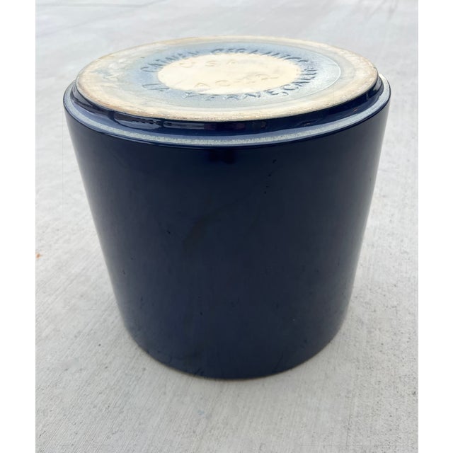 Iconic vintage Gainey Ceramics AC-12 cylinder planter in cobalt blue. Made in California. Classic mid-century...