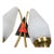 1950s French Mid-Century Double Wall Sconces, Arlus/Lunel Style - Pair For Sale