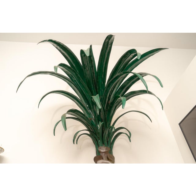 Mid 20th Century 1970s Custom Palm Tree Form Wall Torcheres 9 Ft High - a Pair For Sale - Image 5 of 12