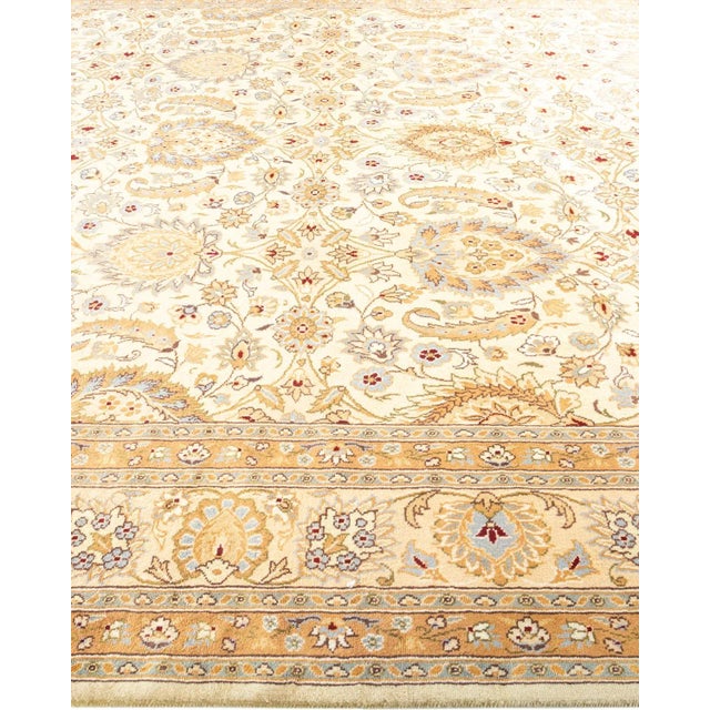 Solo Rugs Mogul, One-of-a-Kind Hand-Knotted Area Rug in Ivory, 8' 4" x 10' 4" For Sale - Image 4 of 8