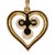 Modern Retired Mikimoto 18k Yellow Gold Pearl Pendant Heart Motif Drop Pendant For Sale - Image 3 of 8