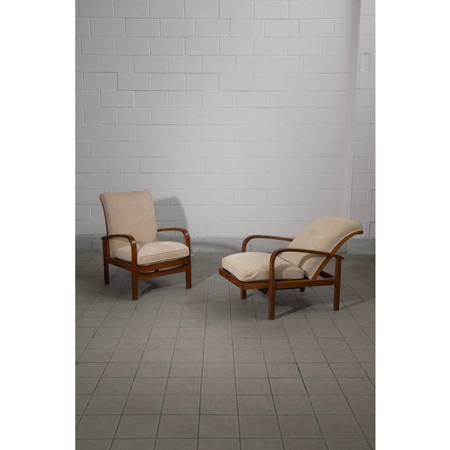 La Riposante Chairs by Piero Bottoni for Meroni & Fossati, 1930s, Set of 2 For Sale - Image 3 of 7