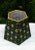 French Country Green Foulard French Country Lampshade Small Clip on Hexagon Handmade For Sale - Image 3 of 12