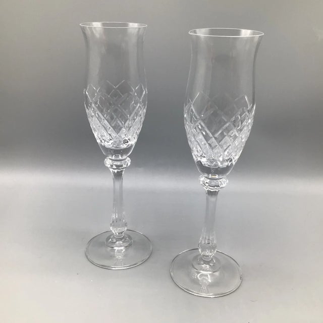 Montclair Champagne Flutes by Mikasa - A Pair For Sale - Image 13 of 13