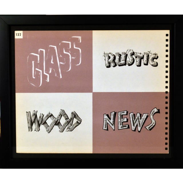 Brown American Typography Pages, From New Letters & Lettering by Paul Carlyle & Guy For Sale - Image 8 of 11