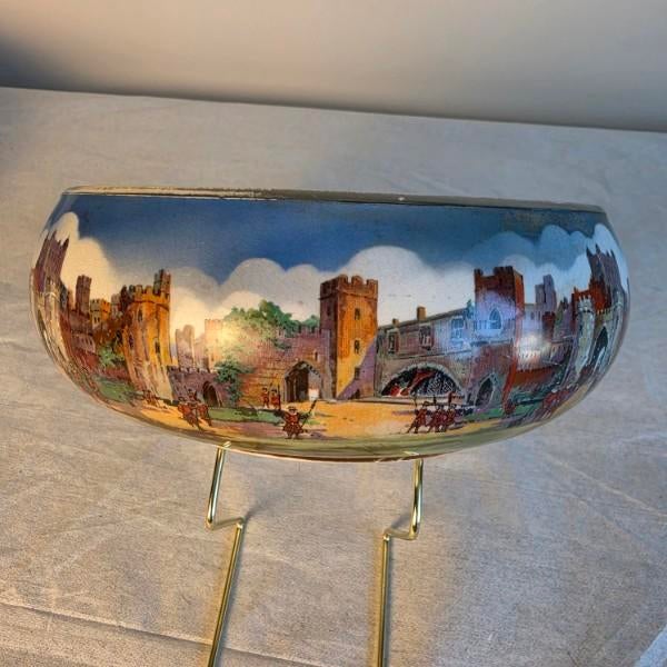 Curated 1930s Newhall Hanley "Tower of London" Ironstone Centerpiece For Sale - Image 12 of 16