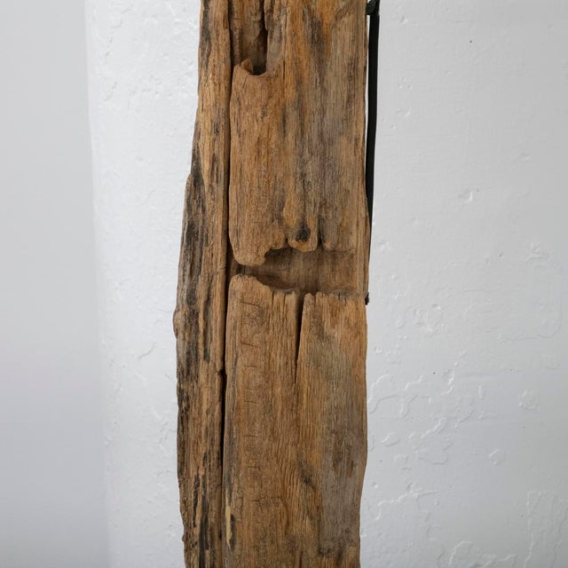 Natural driftwood floor lamp For Sale - Image 13 of 13