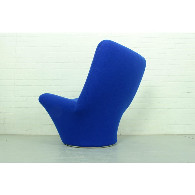 Blue F596 Lounge Chair by Pierre Paulin for Artifort, 1967 For Sale - Image 8 of 14