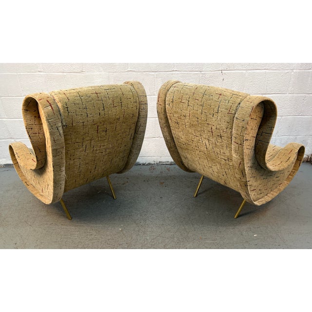 Marco Zanuso Pair of Mid-Century Marco Zanuso Style Lounge Chairs For Sale - Image 4 of 11