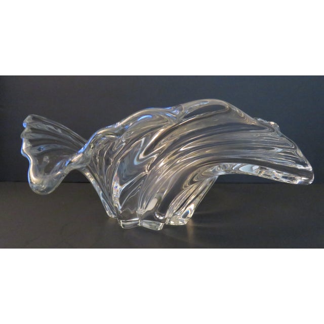 Mikasa Belle Epoque Large Heavy Crystal 12" Centerpiece Bowl VTG For Sale - Image 15 of 16