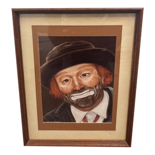 Vintage Framed Print Painting by Artist Jon Helland 15 × 12 For Sale
