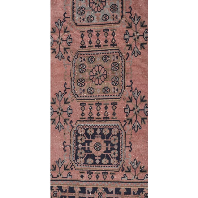 Textile 1960s Turkish Hand Knotted Vintage Long Runner Rug - Stair Carpet 2'6'' X 21'2'' For Sale - Image 7 of 10