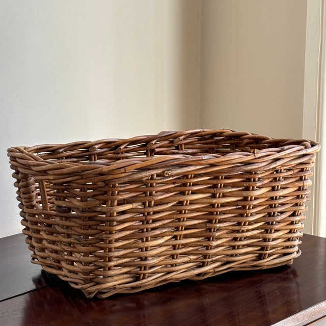 French Country-Style Storage Basket For Sale In Baltimore - Image 6 of 12