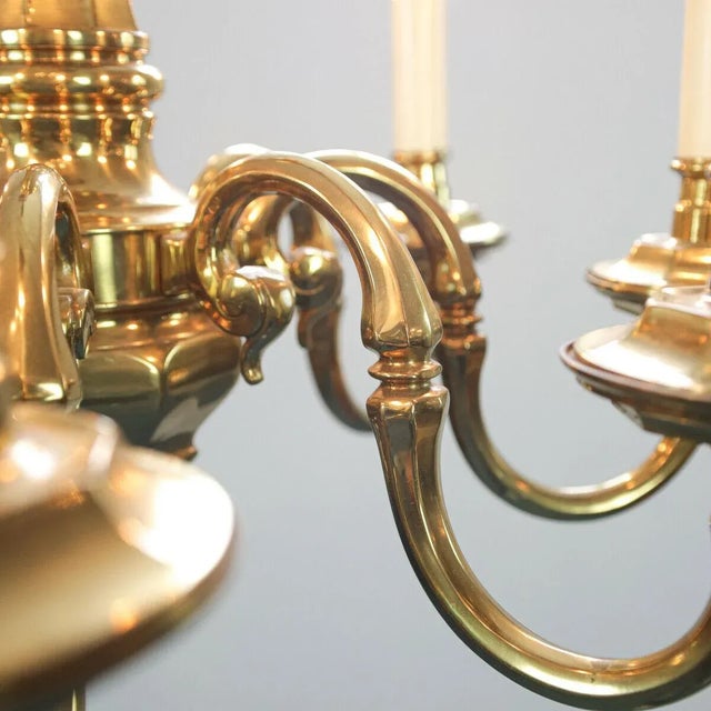 Gold and Metal 8-Light Chandelier, 1970s For Sale - Image 9 of 13