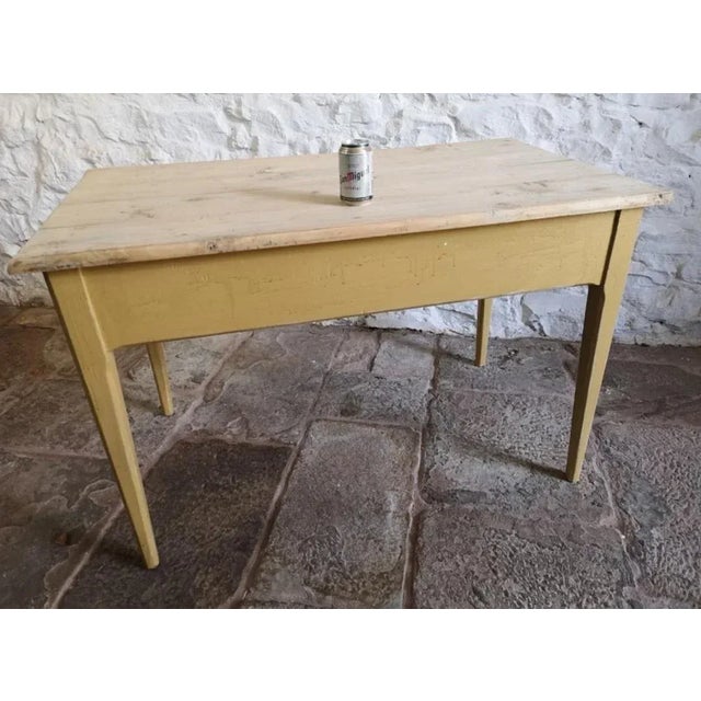 Antique Spanish Pine Kitchen Table, 1880 For Sale - Image 9 of 11