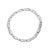 Contemporary 14K White Gold 1.00 Cttw Princess-Cut Diamond Link Bracelet - Size 7.25 For Sale - Image 3 of 6