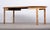 Brown Vintage Brutalist Round Oak Dining Table with Extensions by Henning Kjærnulf, 1960s For Sale - Image 8 of 11