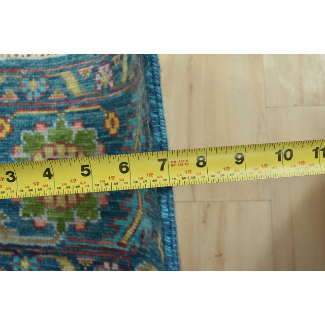 Anatolia Rug 8′ X 10’1” Blue Wool Traditional Hand-Knotted Oriental Carpet For Sale - Image 11 of 12