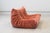 Togo Two-Seat Sofa in Coral Corduroy by Michel Ducaroy for Ligne Roset For Sale - Image 3 of 12