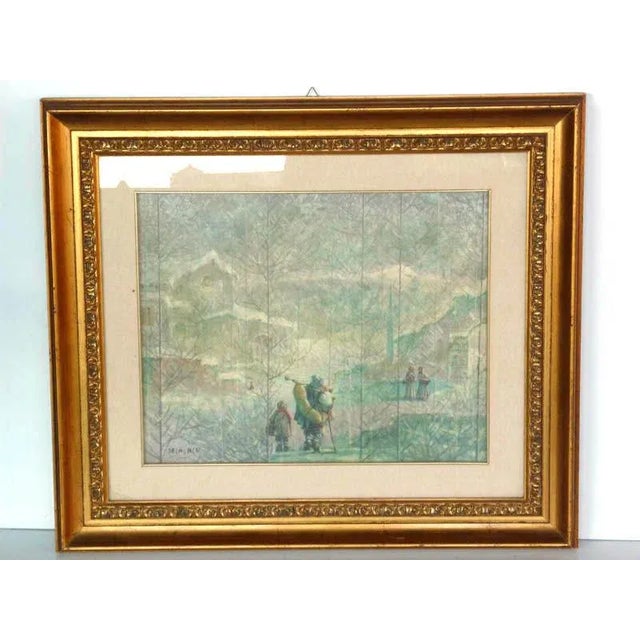 Decalage Torino, Italian Painting, 1970s For Sale - Image 9 of 9