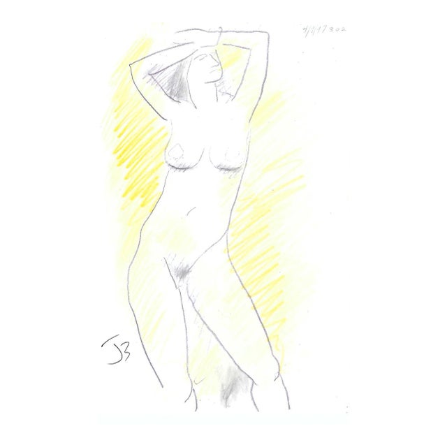 1997 James Bone Standing Female Nude in Sunlight For Sale