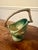 Roseville Bushberry Green Art Pottery Basket For Sale - Image 6 of 12