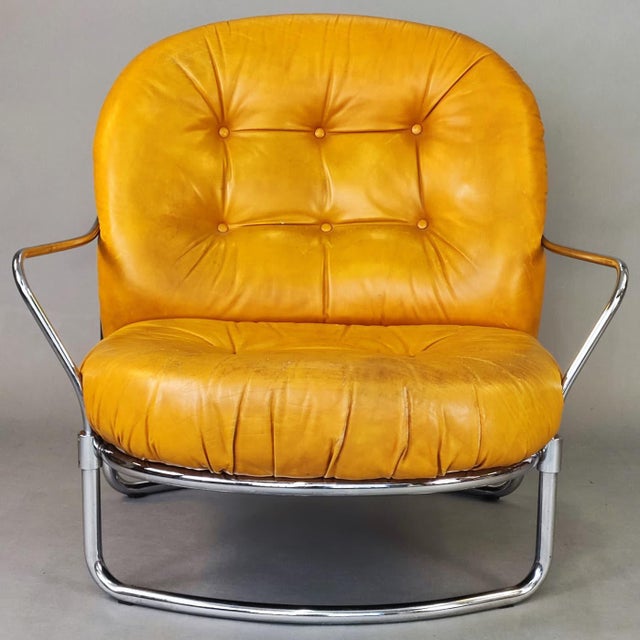 Leather Armchair by Carlo De Carli for Cidue, 1960s For Sale - Image 3 of 9