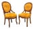 Antique Eastlake Victorian Carved Walnut Orange Parlor Side Chairs - A Pair For Sale