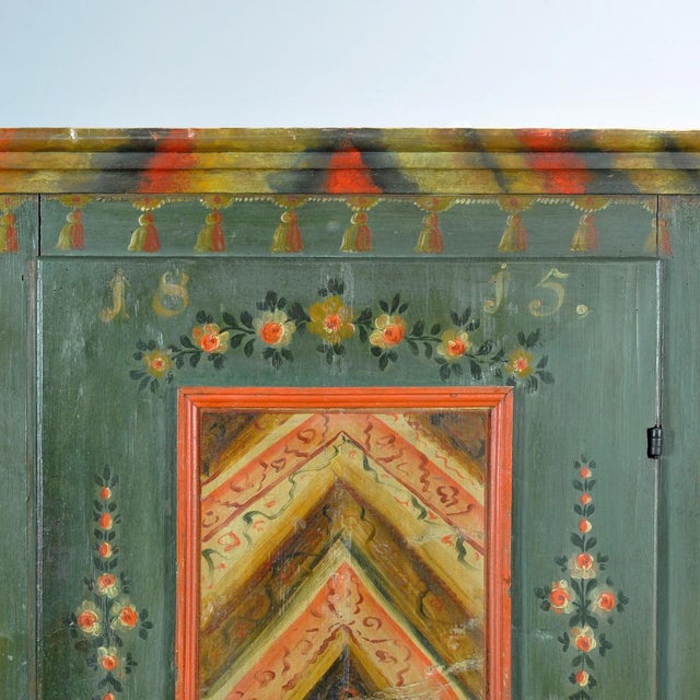 Antique German Pine Bridal Cabinet, 1815 For Sale - Image 12 of 15