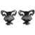Metal Early 20th Century Decorative Cast Iron Urns, Set of 2 For Sale - Image 7 of 7