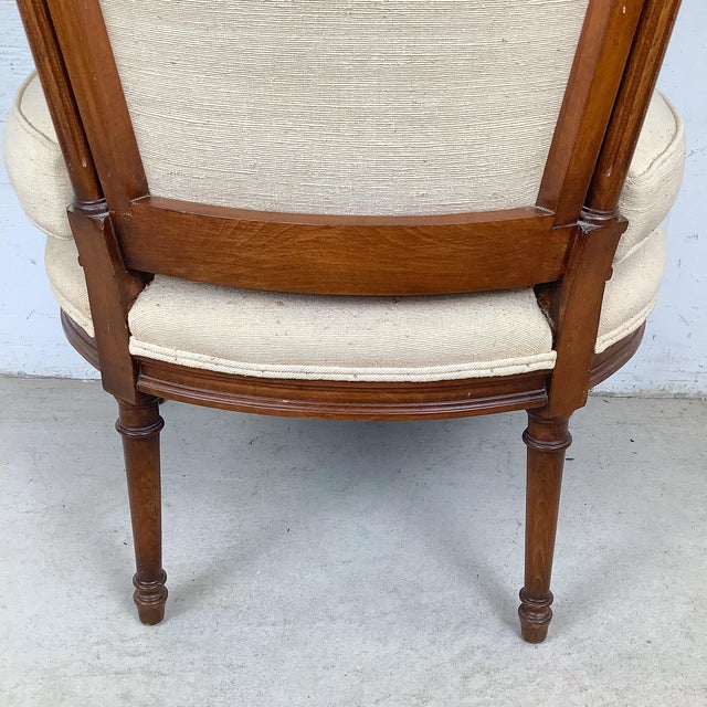 Vintage French Louis XVI Style Fauteuil Armchair For Sale - Image 11 of 12