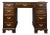 1960s Solid Cherry Pedestal Desk For Sale