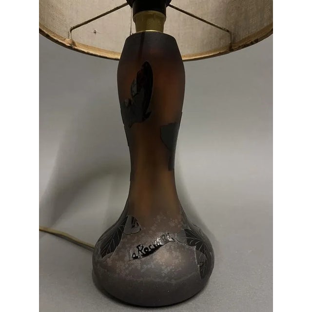 Boho Chic Table Lamp in Glass Paste from La Rochere, France, 1970s For Sale - Image 3 of 6