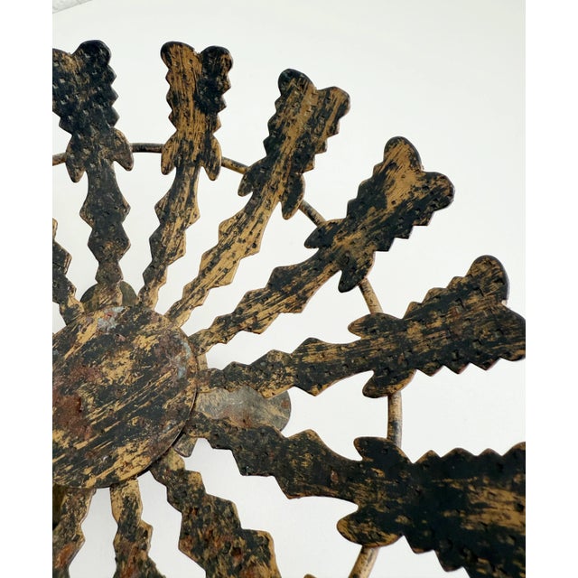 1970's Spanish Revival Footed Wrought Iron Bowl For Sale - Image 4 of 7