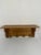 Vintage French Tiger Oak 27" Wall Shelf Coat and Hat Rack For Sale - Image 4 of 17