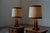 Oak lamps The lamps are in a good condition with traces of usage normal to their age. Up to 250V (Europe/UK Standard).The...