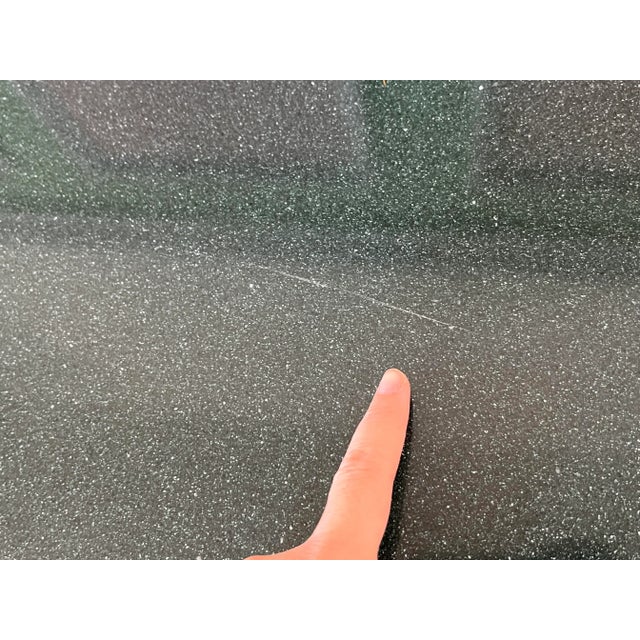 Blush 1980 Mauve Pink Coffee Table With Granite Green Stone For Sale - Image 8 of 10