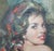 Red Giordano Giovanetti Italian Portrait Painting of an Exotic Woman, 1950's For Sale - Image 8 of 11