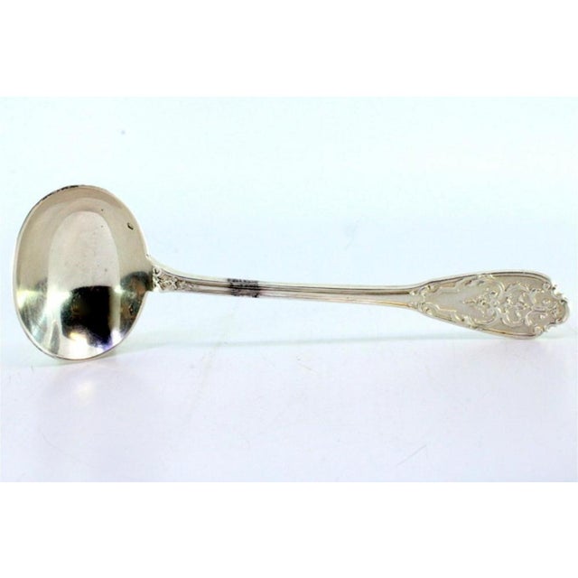 Silver Sauce Spoon with Groove For Sale - Image 6 of 7