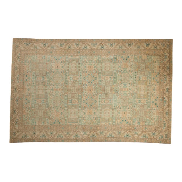 Vintage Distressed Sparta Carpet - 6'4" x 9'7" For Sale