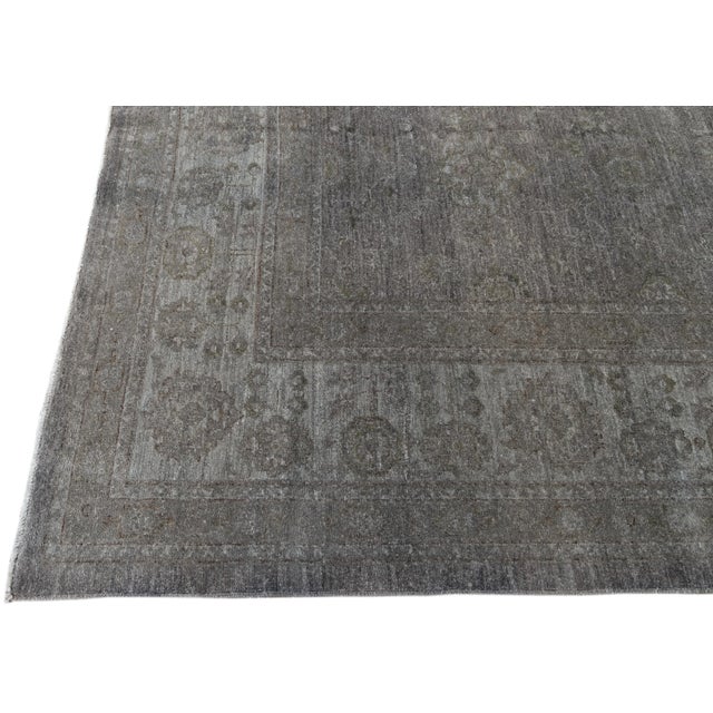 2010s Contemporary Gray Overdyed Wool Room-Size Rug. For Sale - Image 5 of 12