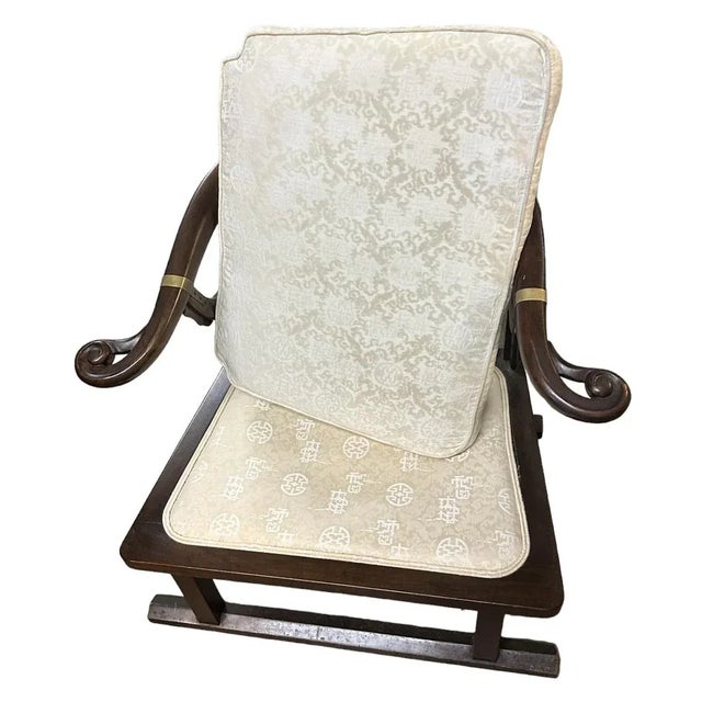 Mid 20th Century Michael Taylor for Baker Furniture Grand Rapids Chinoiserie 'Far East Collection' Horseshoe Chair - Vintage Mid 20th Century For Sale - Image 5 of 5