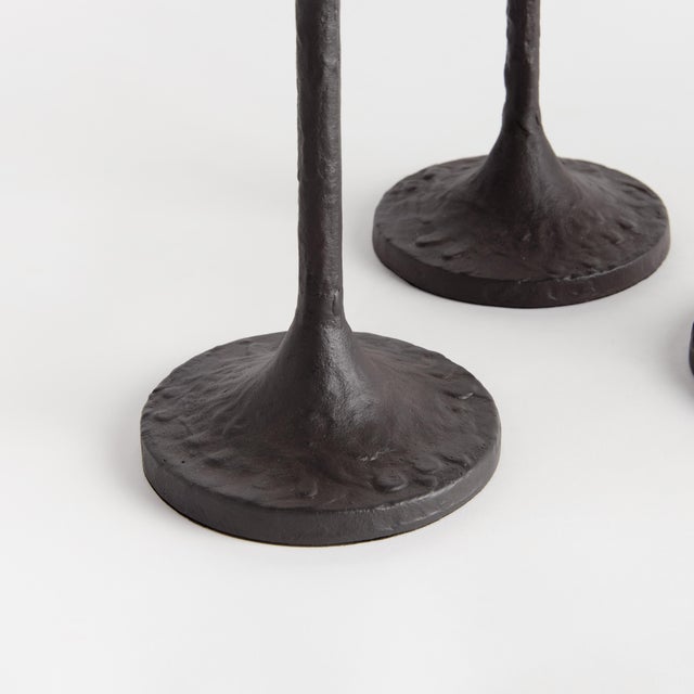 Kenneth Ludwig Chicago Burke Taper Holders, Set Of 3 For Sale - Image 4 of 4