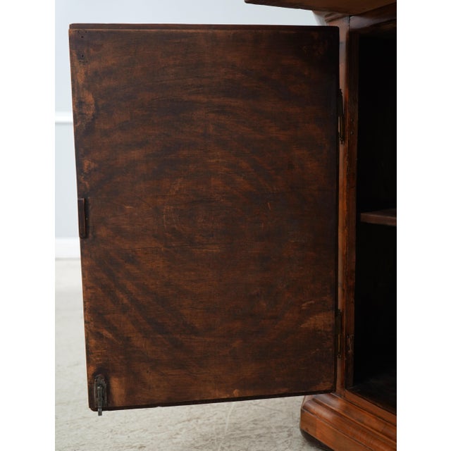 18th Century Antique Italian 18th Century Burl Wood 2 Door 2 Drawer Credenza Cabinet For Sale - Image 5 of 18