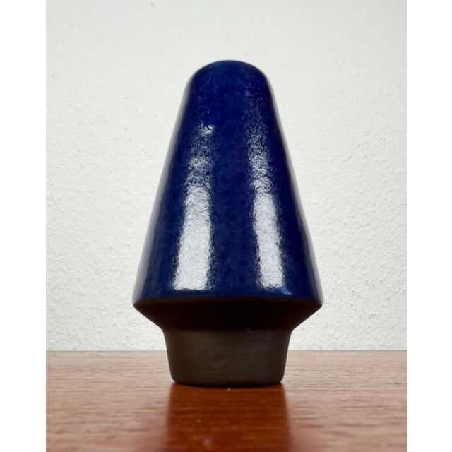 Mid-Century German Small Minimalist Studio Pottery Vase from BKW Böttger Keramik Wandsbek, Hamburg, 1960s For Sale - Image 9 of 13